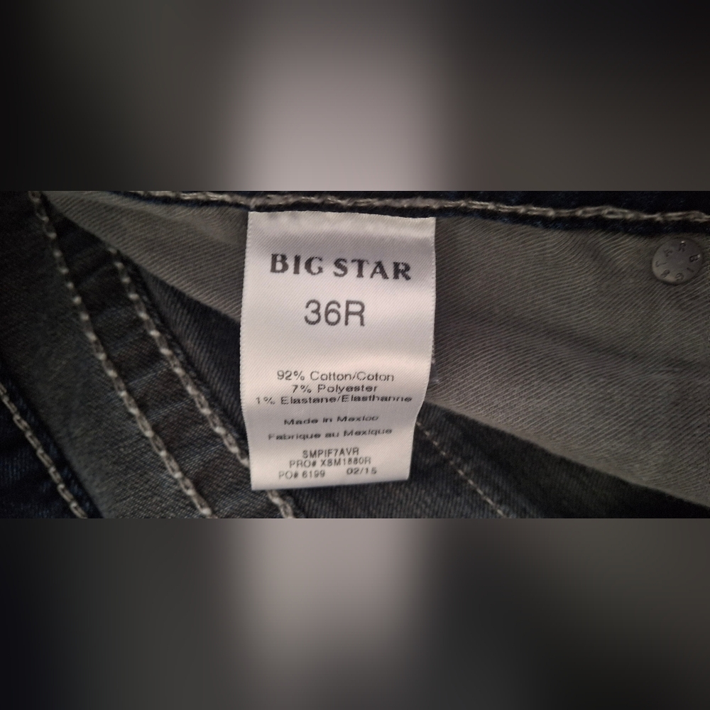 Big Star Pioner Boot Womens Blue Denim Jeans Sz 36R Western - Picture 10 of 11